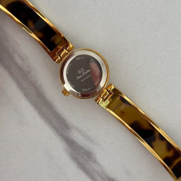 Sku0270 Retro Gold Brown Gemstones Women Watch Bracelet Stainless steel+gift bag main image 5